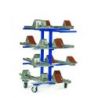 Chariot de transport a platpour 8 starting blocks