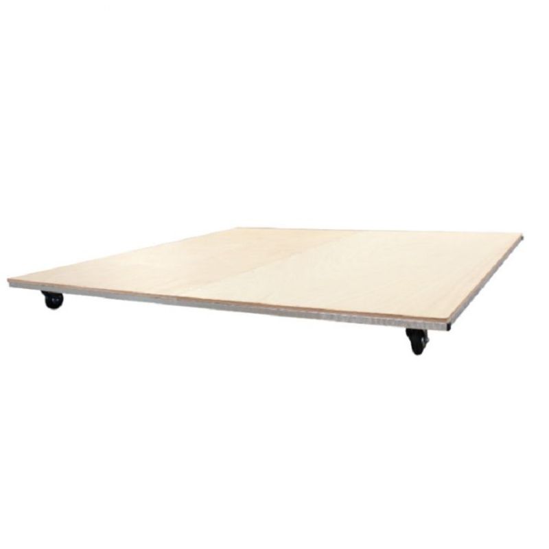CHARIOT /  PLATEAU DE TRANSPORT SUR ROULETTE 200X200X10CM | DIMASPORT