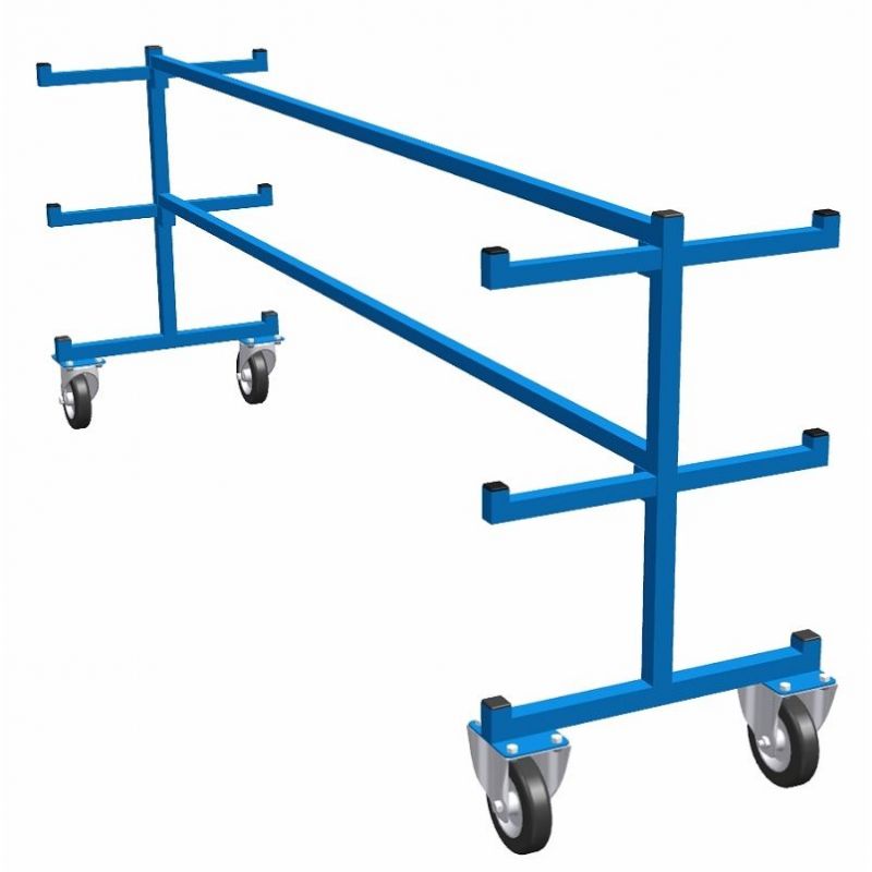 Chariot pour etuis perche mobile