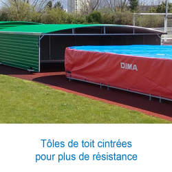 Garage sur roues fixes pour sautoir perche basic4.70 x 5.60m