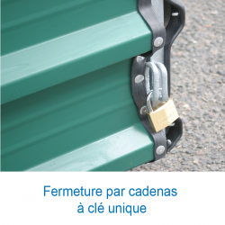 Garage sur roues fixes pour sautoir perche reversible7.80 x 5.60m