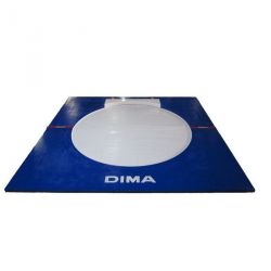 PLATEAU DE LANCER DE POIDS INTÉRIEUR BUTOIR INTÉGRÉ | DIAMSPORT