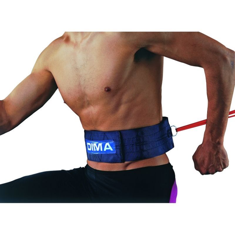 CEINTURE DE TRACTION FERMETURE VELCRO AVEC ANNEAU - DIMASPORT 