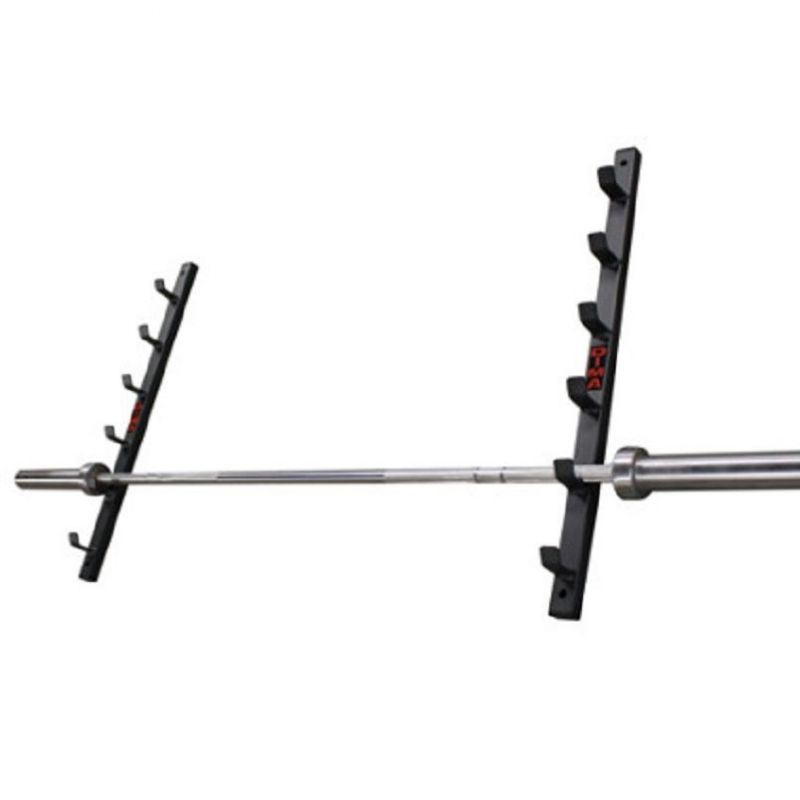 PORTE-BARRE MURAL POUR RANGEMENT DE 6 BARRES OLYMPIQUES - DIMASPORT