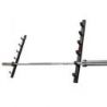 PORTE-BARRE MURAL POUR RANGEMENT DE 6 BARRES OLYMPIQUES - DIMASPORT