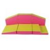 Parcours apprentissage de la marche grand espace 240 x 100 x 60 cm