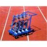 Chariot de transport a platpour 8 starting blocks