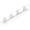 Planche reperage en acier longueur/triple