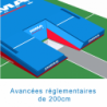 Matelas perche international monohousse 8.00 x 6.00 x 0.80/0.40m