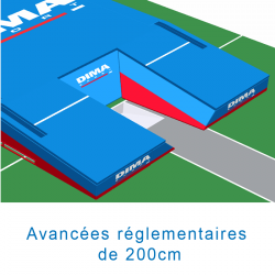 Matelas perche international monohousse 8.00 x 6.00 x 0.80/0.40m