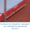 Matelas perche reversible avec caillebotis7.00 x 5.00 x 0.80/0.50m