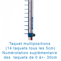 Poteaux hauteur multipositionsla paire