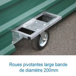 Garage sur roues fixes pour sautoir hauteur concept iii8.50 x 4.80m