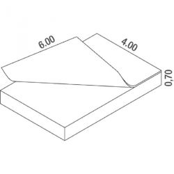 Matelas hauteur international 6.00 x 4.00 x 0.70m