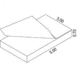 Matelas hauteur club ffa 5.00 x 3.00 x 0.70m