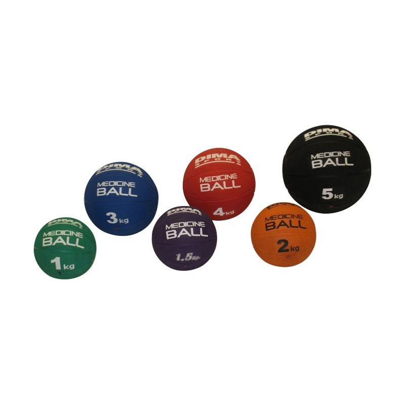 MEDICINE BALL SYNTHETIQUE - 1 A 5 KG - DIMASPORT