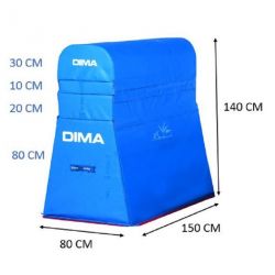 MAXI GYMNASTIC FOAM VAULTING HORSE 150x80x140cm - DIMASPORT