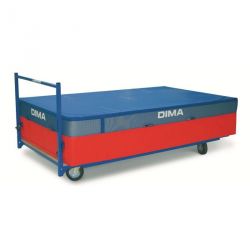 HORIZONTAL TRANSPORT CART FOR LARGE  SPORT MATS 250x122CM - DIMASPORT
