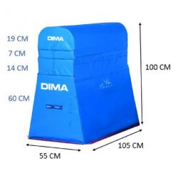 CHEVAL DE SAUT EN MOUSSE DE GYMNASTIQUE 105x55x100cm - DIMASPORT