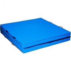 Tapis de saut en longueur repliable en 2 parties