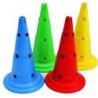 Cônes multijeux a trous avec encoches hauteur 37 cm - lot de 4