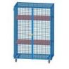 ARMOIRE RANGEMENT GRILLAGÉE MATÉRIEL MOBILE 120X70X183CM - DIMASPORT