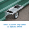 Garage sur roues fixes pour sautoir perche club 6.80 x 5.60m