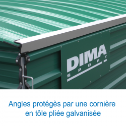 Garage sur roues fixes pour sautoir perche meeting double entrees10.60 x 5.60m
