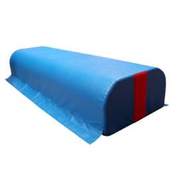 MAXI CHEVAL DE SAUT PARCOURS POLICE AVEC BARRIERES MOUSSES  150 X 80 X 140 CM