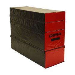 MODULE EN MOUSSE NOIR ET ROUGE  PLINTH 3 OU 4 ETAGES - DIMASPORT