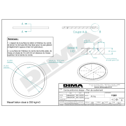 CERCLE PRÉFORMÉ DISQUE A SCELLER CERTIFIÉ WORLD ATHLETICS | DIMASPORT