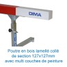 Poutre bois de remplacement pour haie de steeple 4m
