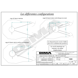 CAGE MARTEAU ALUMINIUM CERTIFIÉE WORLD ATHLETICS A SCELLER |DIMASPORT