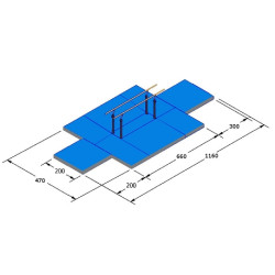 ENSEMBLE DE TAPIS DE COMPÉTITIONBARRES PARALLELES