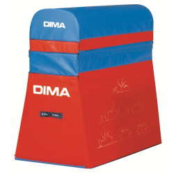 MAXI CHEVAL DE SAUT EN MOUSSE DE GYMNASTIQUE 150x80x140cm - DIMASPORT