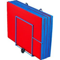 Chariot de transport vertical pour tapis