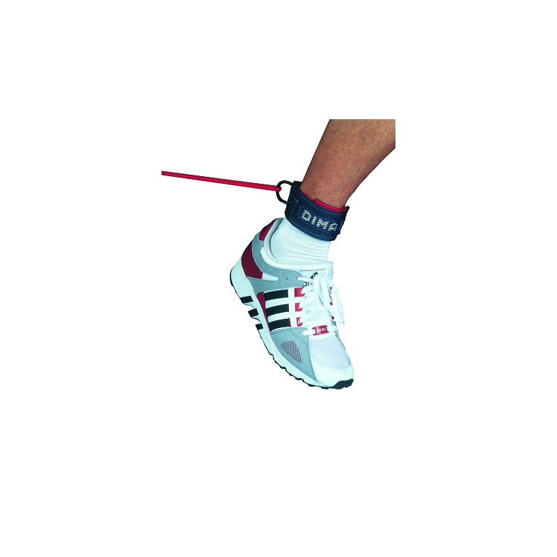 CHEVILLÈRES DE TRACTION X2 - FERMETURE VELCRO AVEC ANNEAU - DIMASPORT
