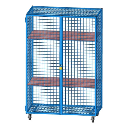 ARMOIRE RANGEMENT GRILLAGÉE MATÉRIEL MOBILE 120X70X183CM - DIMASPORT