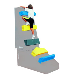 PRISE D'ESCALADE EN MOUSSEFIXATION VELCRO - JEU DE 5