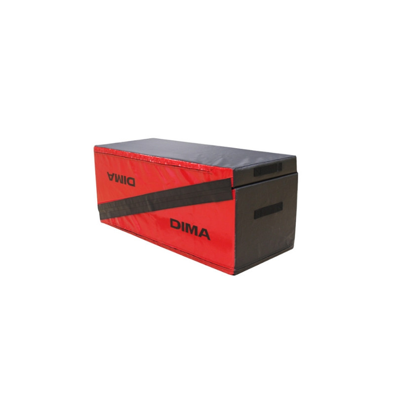 MODULE RECTANGLE EN MOUSSE EN DEUX PARTIES ROUGE ET NOIR - DIMASPORT