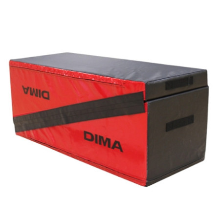  RED AND BLACK TWO-PART FOAM RECTANGLE MODULE - DIMASPORT