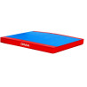 Housse de remplacement pour matelas de reception bicolore solidaire velcro en bout