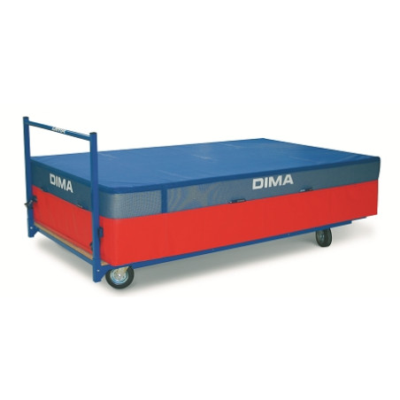 HORIZONTAL TRANSPORT CART FOR LARGE  SPORT MATS 250x122CM - DIMASPORT