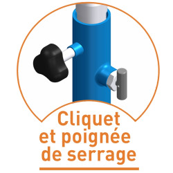 Poutre eps de gymnastiqueavec chariots de deplacement et matelas integre