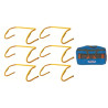 Haies de velocite pliables double hauteur 15 et 30 cmle lot de 6