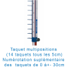 Poteaux hauteur multipositionsla paire
