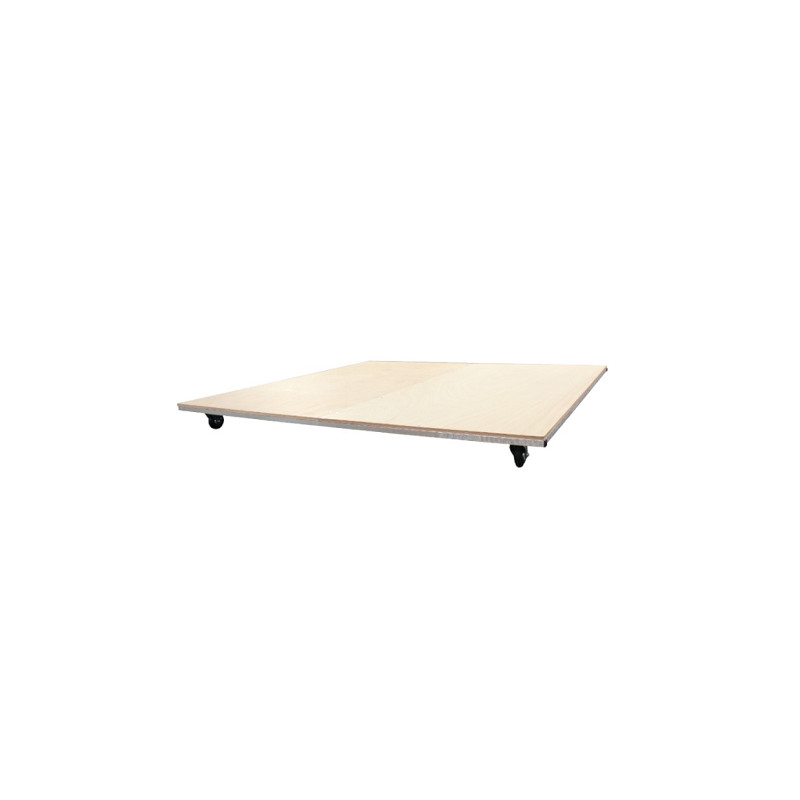 CHARIOT /  PLATEAU DE TRANSPORT SUR ROULETTE 200X200X10CM | DIMASPORT