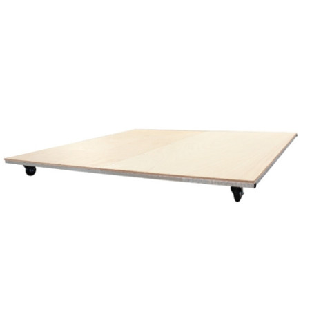 CHARIOT /  PLATEAU DE TRANSPORT SUR ROULETTE 200X200X10CM | DIMASPORT