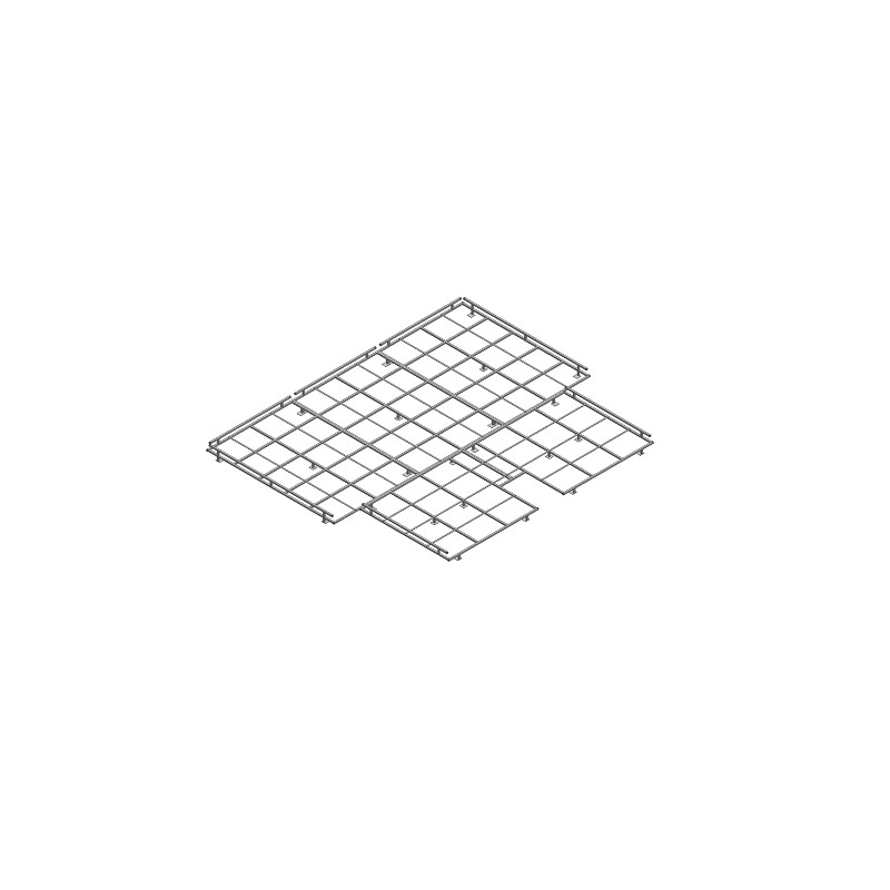 Caillebotis galvanise pour sautoir perche basic4.25x5.00x0.10m
