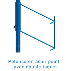 Poteaux perche stadela paire